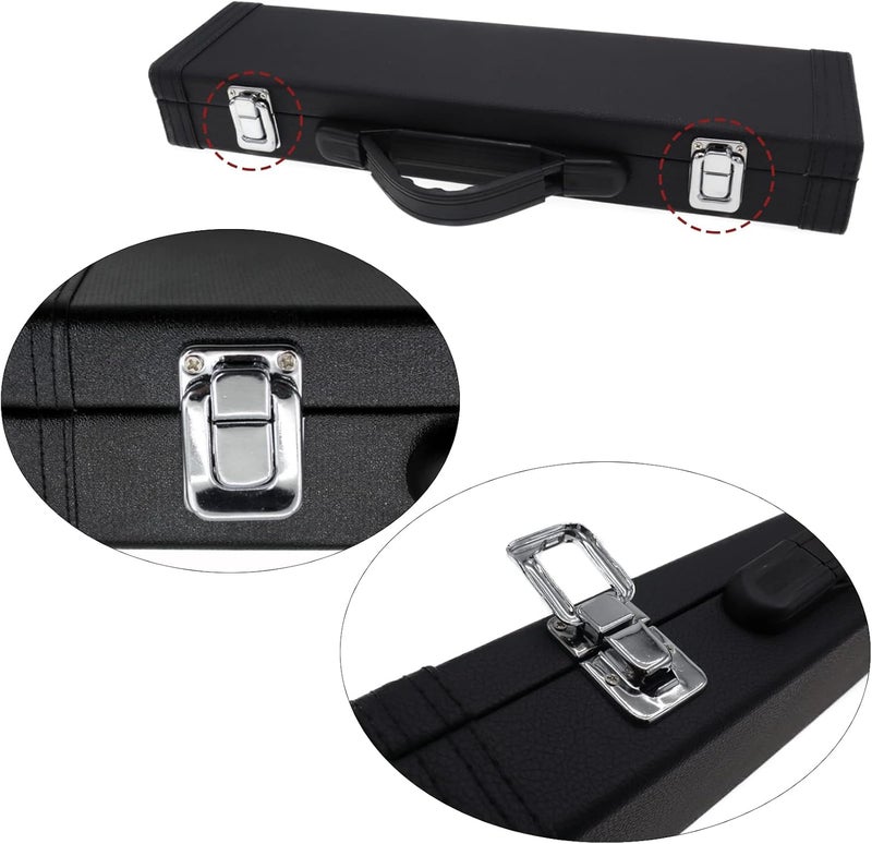 Cheerock Hard Wooden Flute Case - Portable PU Leather, Universal 16 Hole, Perfect for Beginners & Students - Image 4